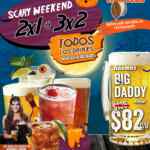 Scary Weekend Hooters: 2x1 ó 3x2 en todos los drinks este fin de semana