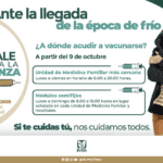 Vacunas GRATIS contra la influenza en clínicas del IMSS