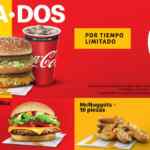 Promoción McDonalds Antoja-Dos: dúo de hamburguesa + refresco por $59