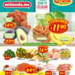 Ofertas Mi Tienda del Ahorro frutas y verduras del 13 al 15 de octubre