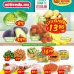 Ofertas Mi Tienda del Ahorro en frutas y verduras del 6 al 8 de octubre