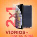 2x1 en vidrios y protectores en Mobo