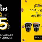 Café Andatti + galletas GRATIS con cupón de Oxxo