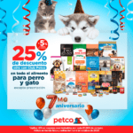 Promo Petco Aniversario 2020: 25% de descuento + 5% adicional en todo el alimento y más