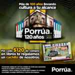 Promoción Porrúa 120 Aniversario 2020: cachito de lotería Gratis en la compra de $120 en libros
