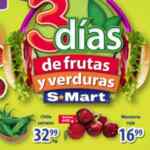 Ofertas S-Mart 3 días de frutas y verduras del 13 al 15 de octubre