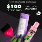 Cupón Sally de $100 de descuento en tienda en línea