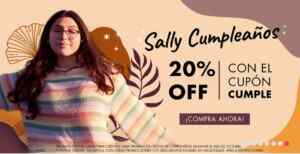 Cupón Sally Cumpleaños: 20% de descuento si cumples años en octubre