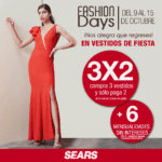 Fashion Days Sears: 3x2 en playeras, polos, camisas, trajes, vestidos y más