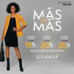 Promoción Más es Más Studio F: Descuentos escalonados de hasta el 25% en última colección