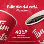 Promoción Tim Hortons Día del Café: 40% de descuento en cafés