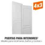 En Home Depot 4x3 en puertas para interiores