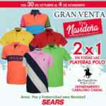 2x1 en todas las playeras Polo Club en la Venta Pre Navideña Sears