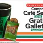 Cupón 7-Eleven Buen Fin 2020: galletas Gratis en la compra de un café grande