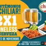 Chilis Buen Fin 2020: 2x1 en cervezas y boneless