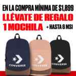 En tiendas Converse llévate una mochila de regalo en compras a partir de $1,899