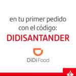 Código DiDi Food de 25% de descuento adicional al pagar con Santander