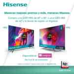 Promoción Hisense Buen Fin 2020: Frigobar de regalo en la compra de pantallas participantes