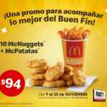 McDonalds cupones Buen Fin 2020 desde $84 pesos