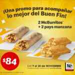 McDonalds cupones Buen Fin 2020 desde $84 pesos