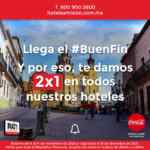 Hoteles Misión Buen Fin 2020: 2x1 en todos los hoteles