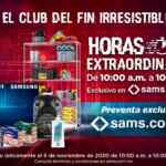 Sams Club Horas Extraordinarias Fin Irresistible 5 de noviembre 2020