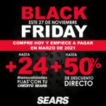 Sears Black Friday 2020: Hasta 50% de descuento + hasta 24 mensualidades fijas