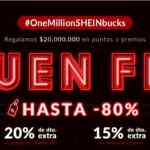 Shein Buen Fin 2020: Hasta 80% de descuento + 20% adicional