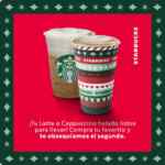 Cupón Starbucks 2x1 en lattes y cappuccinos