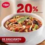 Cupones Vips de 20% de descuento o $100 pesos de descuento a domicilio y envío gratis
