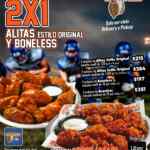 En Hooters 2x1 en alitas y boneless este fin de semana en delivery y pickup
