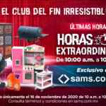 Sams Club Horas Extraordinarias Fin Irresistible 16 de noviembre 2020