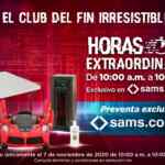 Sams Club Horas Extraordinarias Fin Irresistible 7 de noviembre 2020