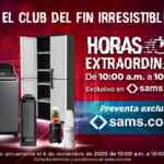 Sams Club Horas Extraordinarias Fin Irresistible 8 de noviembre 2020