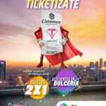 Promoción Cinemex Ticketízate 2020-2021: Obtén boletos al 2x1 y descuentos en dulcería