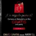 Promoción Fiorentina: Compra un babydoll o un bra y recibe de regalo una panty
