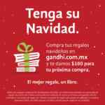 Promoción Gandhi Tenga su Navidad: Realiza cualquier compra y recibe tarjeta de regalo de $100