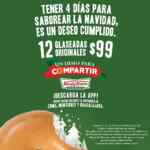 En Krispy Kreme docena de glaseadas originales a $99 el 11, 12, 13 y 15 de diciembre