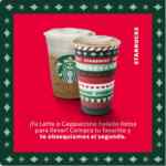 Cupón Starbucks 2x1 en Flat White Cappuccino y Latte