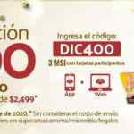Código Superama de $400 de descuento en pedidos de $2,499 o más