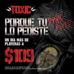 En Toxic playeras a $109 sólo hoy