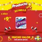 Papel higiénico Perla 4 rollos a sólo $9.99 en Waldos