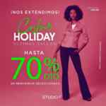 Cyber Holiday Studio F: Hasta 70% de descuento en últimas piezas