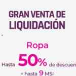 Rebajas Gran Venta de Liquidación Suburbia: Hasta 50% de descuento