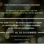 Promoción de Navidad Antara: Por cada $5,000 de compra en la plaza llévate un certificado de $1,000 en tienda a elección