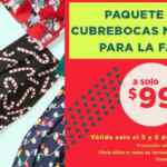 En Old Navy llévate 5 cubrebocas navideños por $99 hoy