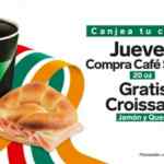 Cupón 7-Eleven Jueves de croissant Gratis en la compra de un café grande