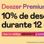 Código Deezer Elektra de 10% de descuento adicional por 12 meses