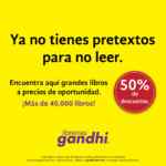 Gandhi Rebajas 2021 de 50% de descuento en más de 40,000 libros
