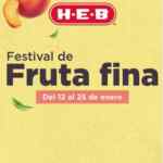 Folleto HEB Festival Fruta Fina 12 al 25 de enero 2021